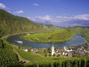 July 2007, Bremm, Germany --- Village of Bremm on the Moselle River --- Image by © Jose Fuste Raga/Corbis